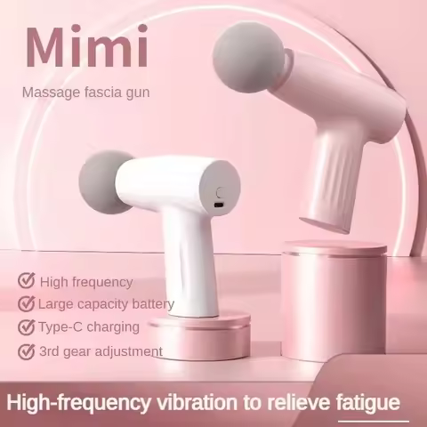 Muscle Mini Pink Massage Gun Deep Tissue Handheld Massage Gun Therapy Gun Fascia Gun Massagegun Mass