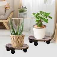 Y7RAN7 Display Brake Indoor Outdoor Garden Home Decor with Wheels Flower Pot Holder Flower Pot Trays Bonsai Holder Flower Pot Base