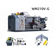 WM210-G Small Metal Lathe Household Machinery Machine Tool Desktop Lathe Instrument Teaching Lathe Machining Center