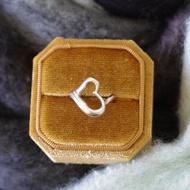 老又好古董珠寶 正品真品TIFFANY&CO愛心戒指 純銀925 RIN169