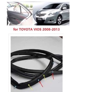 Car OUTER door frame run channel rubber weatherstrip for TOYOTA VIOS gen2 2008 2009 2010 2011 2012 2