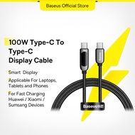 Baseus 100W USB Type-C To Type-C Data Cable 5A Fast Charging For Mi 11 Samsung S21 S20 Support Lapto