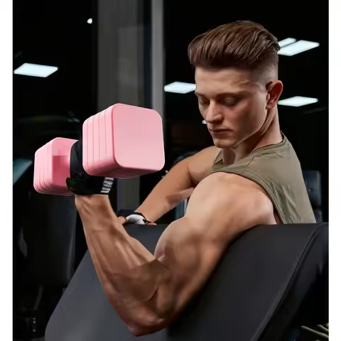 Adjustable Dumbbell Set 7.5-25LB Each, 2 Pack Home Gym Free Weights with Locking Handle