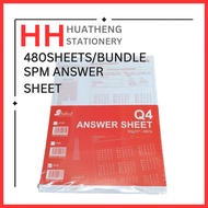 Standard Objectif Answer Sheet / Kertas OMR Objektif SPM / Kertas Jawapan objektif (480 Sheets) 50gs