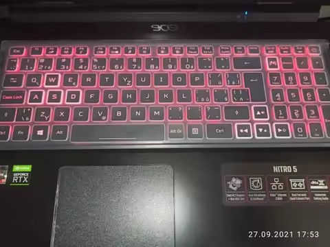 Clear Silicone Keyboard Cover For Acer Nitro 5 AN515-44 43 AN515-54 AN515-45 AN517-51 AN517-52 AN517