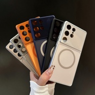 Cosmic Orange N52 Magnetic Phone Case For Samsung S26 Ultra S23 S24 S25 Ultra Soft Edge Shockproof C