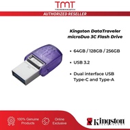 Kingston Genuine Data Traveler microDuo 3C OTG Type-C USB 3.2 Flash Drive (64GB/128GB/256GB)