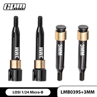 GPM 4140 Carbon Steel Front & Rear Drive Shafts +3mm Or +5mm Wide For LOSI 1/24 Micro-B