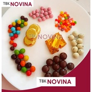 LAGIE CHOCO BALL / BOLA COKLAT COIN / COKLAT KACANG / CHOCO CHIP WARNA