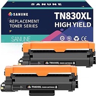 SANUNE TN830XL Black High Yield Toner Cartridge Replacement for Brother TN830 TN830XL TN-830 Toner Cartridge for HL-L2400D HL-L2460DW HL-L2405W HL-L2465DW HL-L2480DW DCP-L2640DW MFC-L2820DW Printer