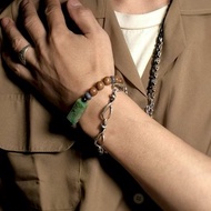 守護之石 木之氣場 緬甸A貨翡翠金絲楠木項鍊 客製款