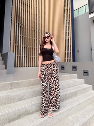 Glamour trousers กางเกงขายาวลายเสือ Lama