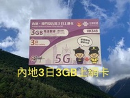 聯通 5G 中國内地及澳門 3日/5日/8日/15日 上網卡