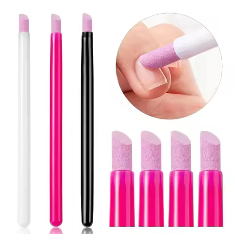 Quartz Nail Skin Grinding Pen Cuticle Remover Trimmer Dead Skin Remover Nail Polish Pen Manicure Sti