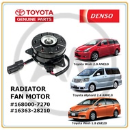 Toyota Wish 2.0 ANE10 2003-2008 Wish 1.8 ZGE20 2009-2013 Alphard 2.4 ANH10 2002-2007 Radiator Fan Motor