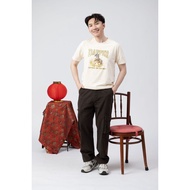 DAPPER | Happiness & Prosperity Beige T-Shirt - 6809TRF