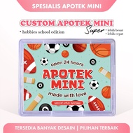 Custom Pharmacy Mini Super Box P3K Sticker Gift - Hobbie School