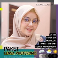 PHOTOCHROMIC GLASSES + LENS "NORMAL/MINUS/CYL