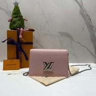 LV 粉色TWIST WOC鏈帶包