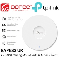 TP-LINK EAP653 UR AX3000 / EAP683 UR AX6000 CEILING MOUNT WI-FI 6 ACCESS POINT WITH OMADA MESH TECH,
