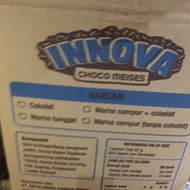 HIJAU (E-26) Chocolate Star Sprinkles WTc Color innova sprinkles pink green oranhe kunng innova blac