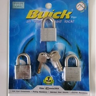 BUICK KEYALIKE PADLOCK 40MM 3PCS