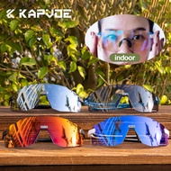KAPVOE Rimless Photochromic UV400 Cycling Glasses