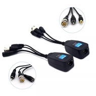 CCTV Coax BNC Video Power Balun Transceiver to CAT5e 6 RJ45 Connector 5 Pair