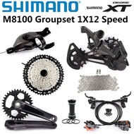 SHIMANO DEORE XT M8100 Groupset 32T 34T 170 175 Crankset Mountain Bike Groupset 1x12Speed 51T M8100 Rear Derailleur brake 2NQR