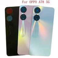 For OPPO A78 5G CPH2483 CPH2495 Back Cover Battery Door Housing with Adhesive + logo ﻿Replacement