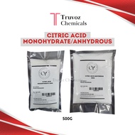 Citric Acid Monohydrate/Citric Acid Anhydrous (Food Grade) - 500grams