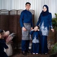 KURUNG NUHA WARNA NAVY BLUE - SEDONDON RAYA/SET FAMILY/BAJU RAYA
