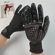 Pet Cats Dogs Grooming Grooming Grooming Hair Massage Bath Cleaning Five-Finger Gloves 26.3.31 IELT