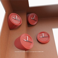 Perforation-Free Modular Magnetic Colorful Round Simple Wall Yang Corner Yin Corner Corner Clock Wal