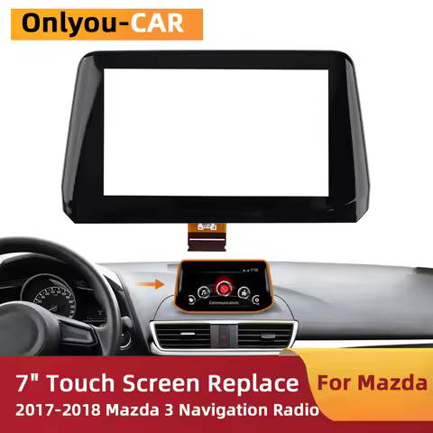 B61A611J0 7 inch Touch Screen Digitizer For MAZDA 3 Axela 2017-2018 Navigation Display Car Accessori