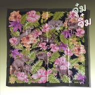 ผ้าพันคอ ผ้าคลุมไหล่ ผ้าไหม Jim Thompson Thai Silk Scarf  ขนาด 33 x 33 inches