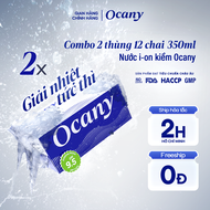 Combo 2 thùng 24 chai nước ion kiềm Ocany chai 350ml