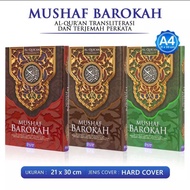 Al-Quran Mushaf A4Barokah, Al-Quran LatinBarokah and Word-by-Word Translation Large Size A4