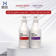 Giái Pháp "GIẢM RỤNG" HASOL Ngăn Rụng Kích Mọc Tóc - Dầu Gội Đỏ Hasol Anagen Scalp +Kem Ủ Hasol Hair