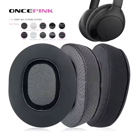 Oncepink Replacement Ear Pads for Sony WH-CH720N CH710N Headphone Thicken Cushion Earcups Headband E