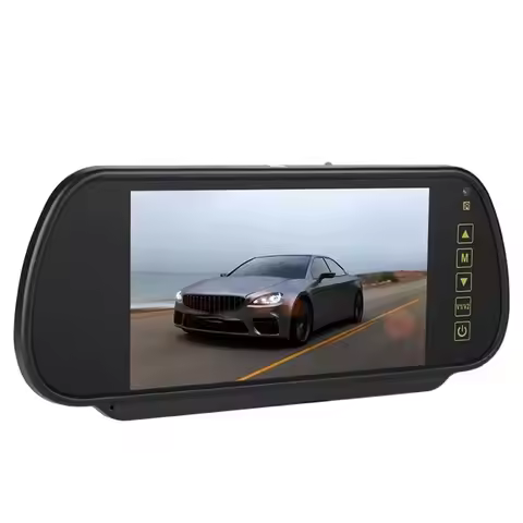 A97I-Rear View Mirror Monitor 7 Inches LCD Display Backup Camera Monitor For Rear View Camera, Car P