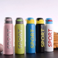 TERMOS 500ml Stainless Steel SUS 304 Anti-Spill Sports Thermos with Straw / Hot & Cold Thermos Bottl