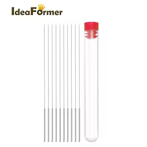 10pcs Nozzle Cleaning Needle Special Drill Cleaner Stainless Steel For MK8 V6 nozzle Through Holes 0