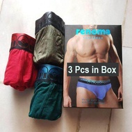 NEW - RENOMA BRAND UNDERWEAR 3-PIECES BRIEF CONTEMPO (RANDOM COLOR)