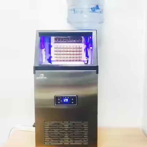 70kg Automatic Ice Maker SK-60FA Commercial for Bar Coffee Milk Tea Ice Cube Making Machine 110/220V