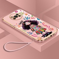 Casing Xiaomi POCO X4 X2 4G X3 GT NFC X5 PRO 5G Four corner silicone colored clothing girl's phone c