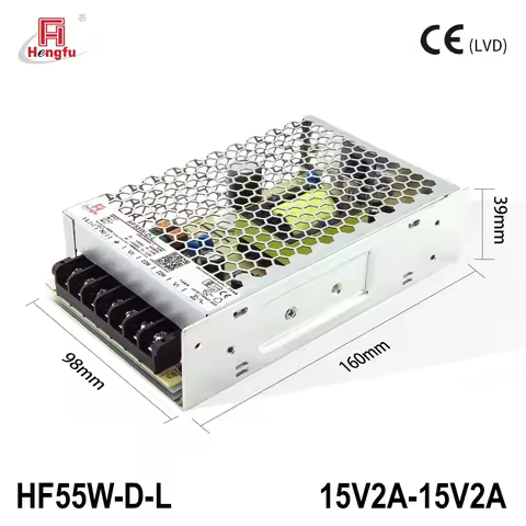 Hengfu HF55W-D-L switching power supply module 15V2A-15V2A laser galvanometer plus or minus 15V2A Fa