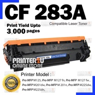 Compatible to H* CF283A H*83A 83A 283A H* LaserJet Pro M125 M127 M127fn M201d M201dw M201n M202n M22