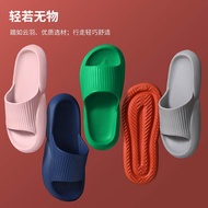 小白丫 新款软底夏浴室拖鞋男女按摩抗菌防臭防滑简约家居情侣洗澡凉拖 新款魔芋灰42-43适合42-43脚码