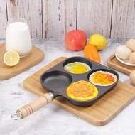 Cast Iron 4-Cup Egg Pan, Nonstick, Uncoated, for Breakfast, Burgers, Veggie Cakes